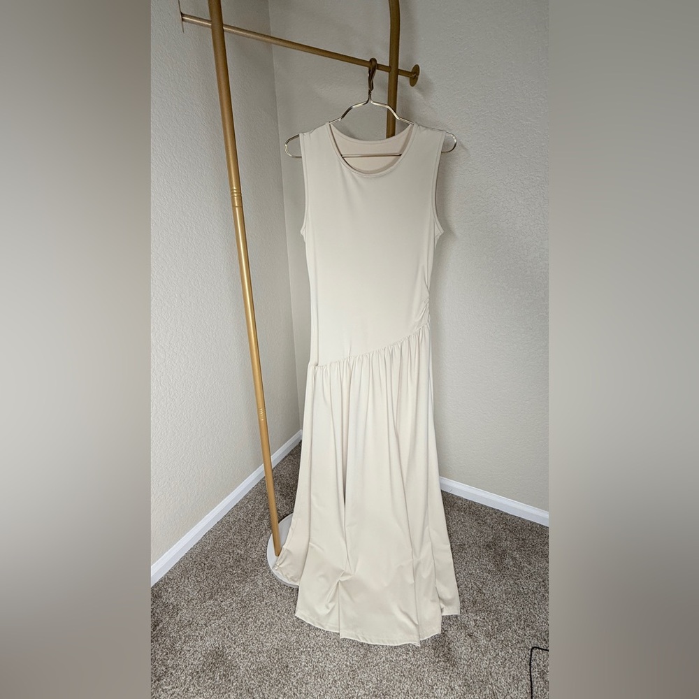 SHEIN Cream Maxi Dress